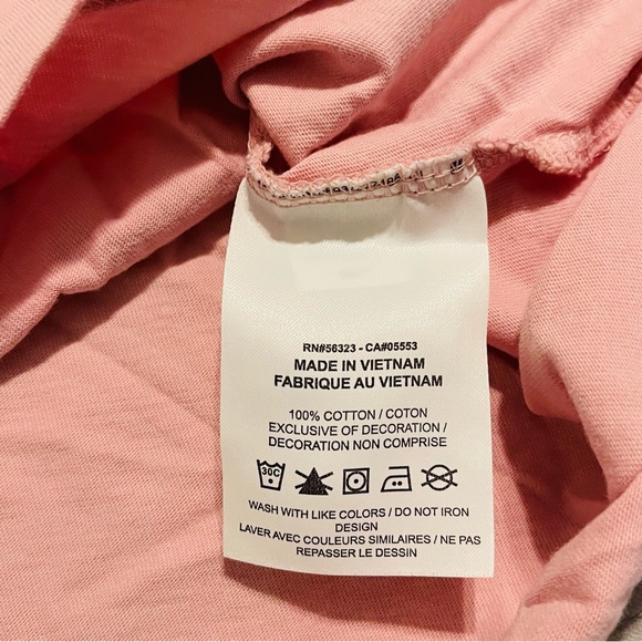 Nike Valentine Hearts Short Sleeve Pink Ringer Tee Size Large - Picture 6 of 8